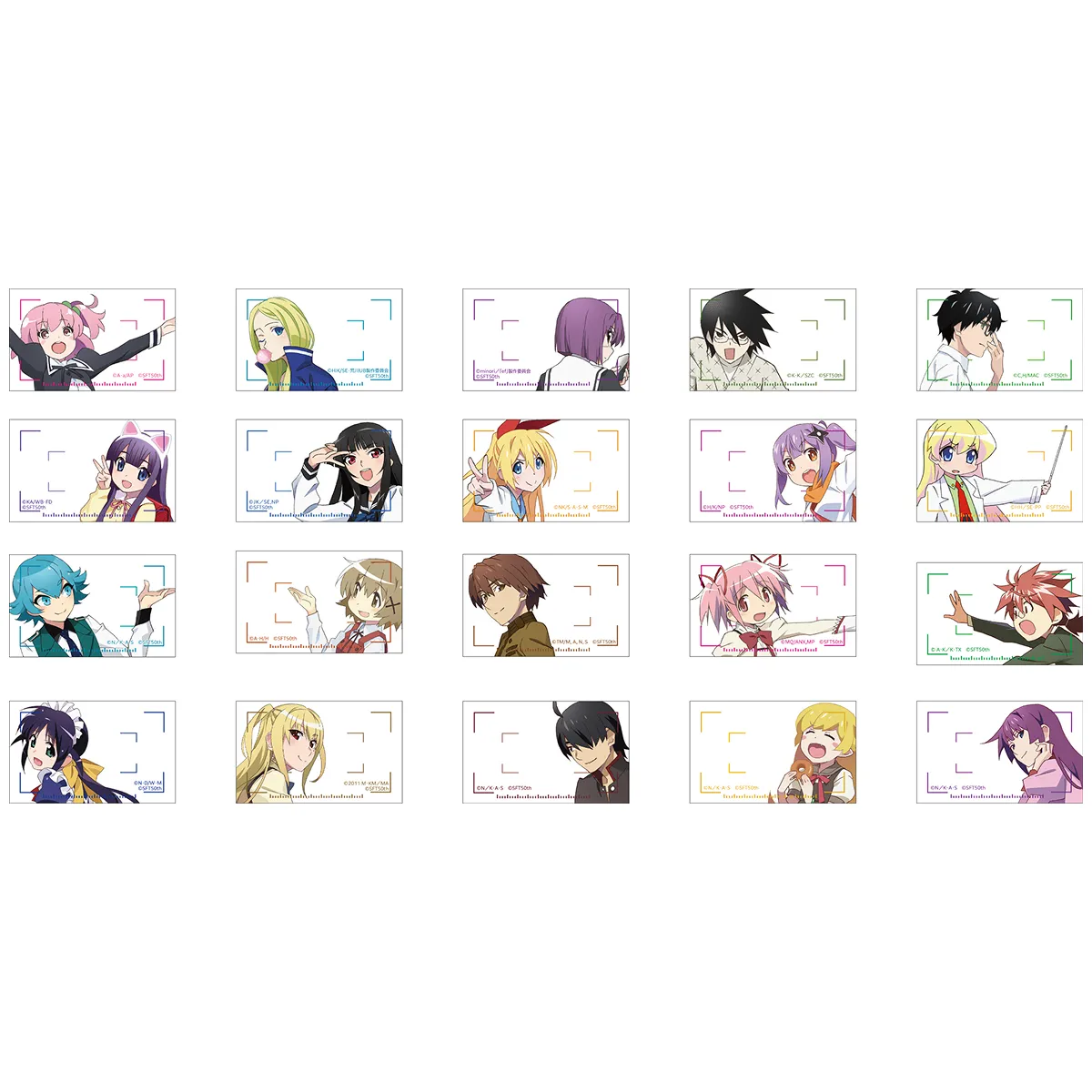 イベントキービジュアル<br>ランダムミニクリアカード<br>2枚入り　全20種